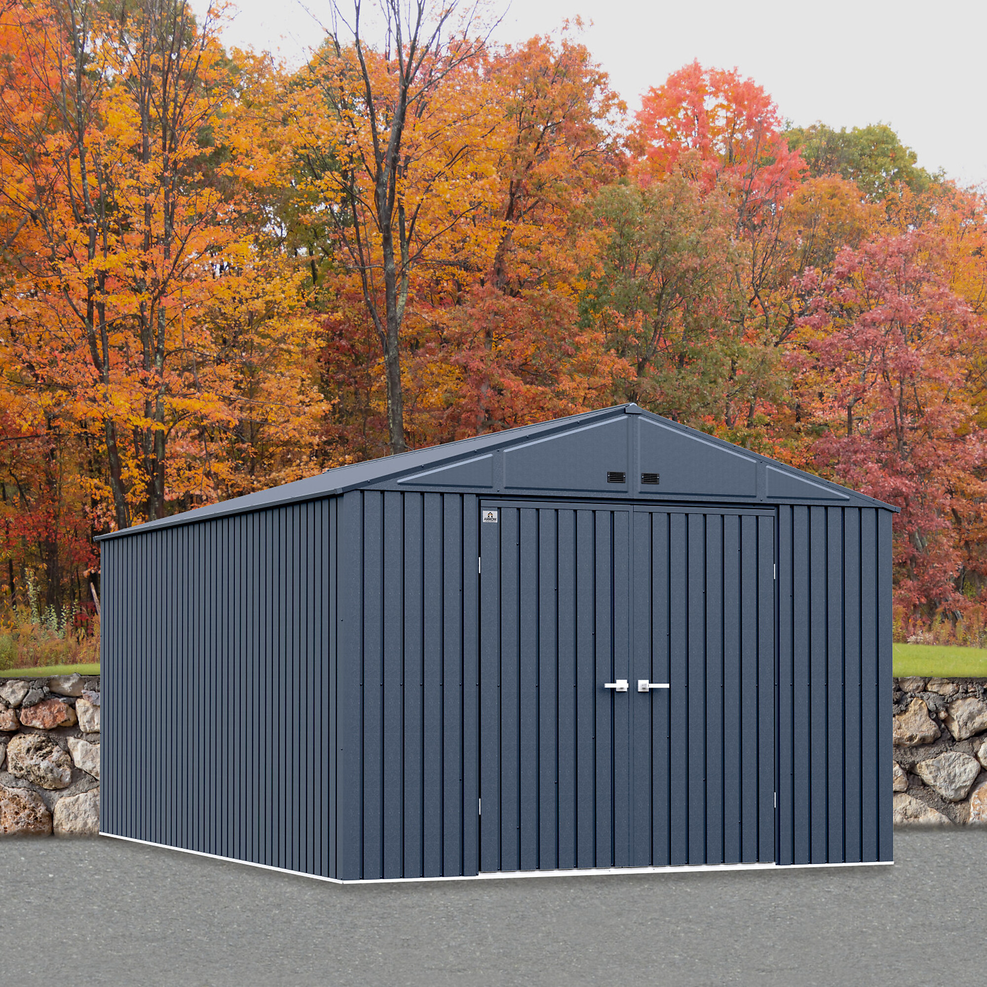 ShelterLogic Elite, Arrow Elite Steel Storage Shed, 10x14, Anthracite